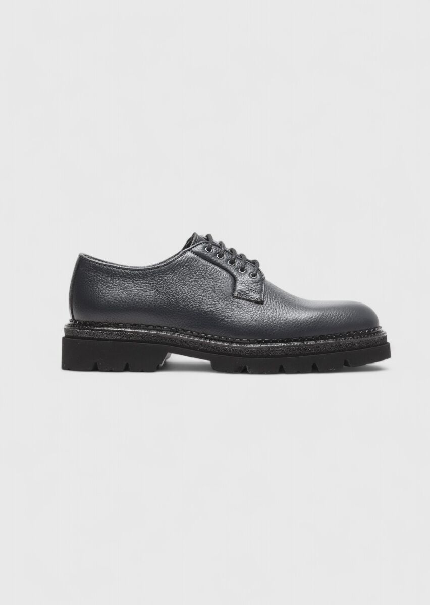 Hard Coal Leather Casual Shoes - 1
