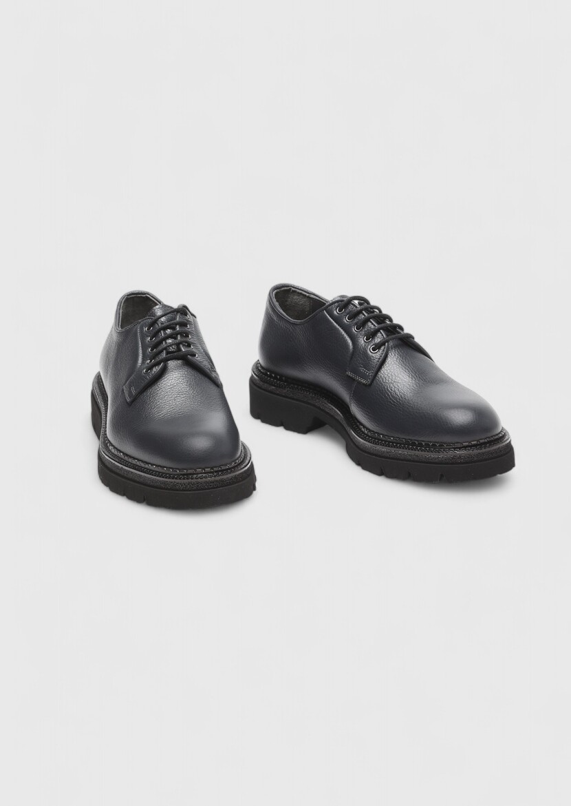 Hard Coal Leather Casual Shoes - 3