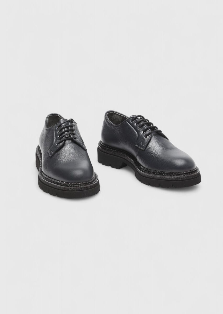 Hard Coal Leather Casual Shoes - 3