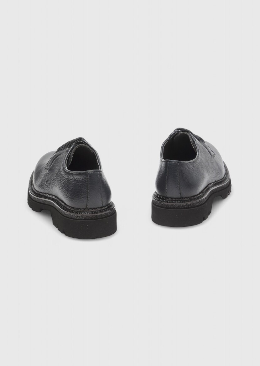 Hard Coal Leather Casual Shoes - 5