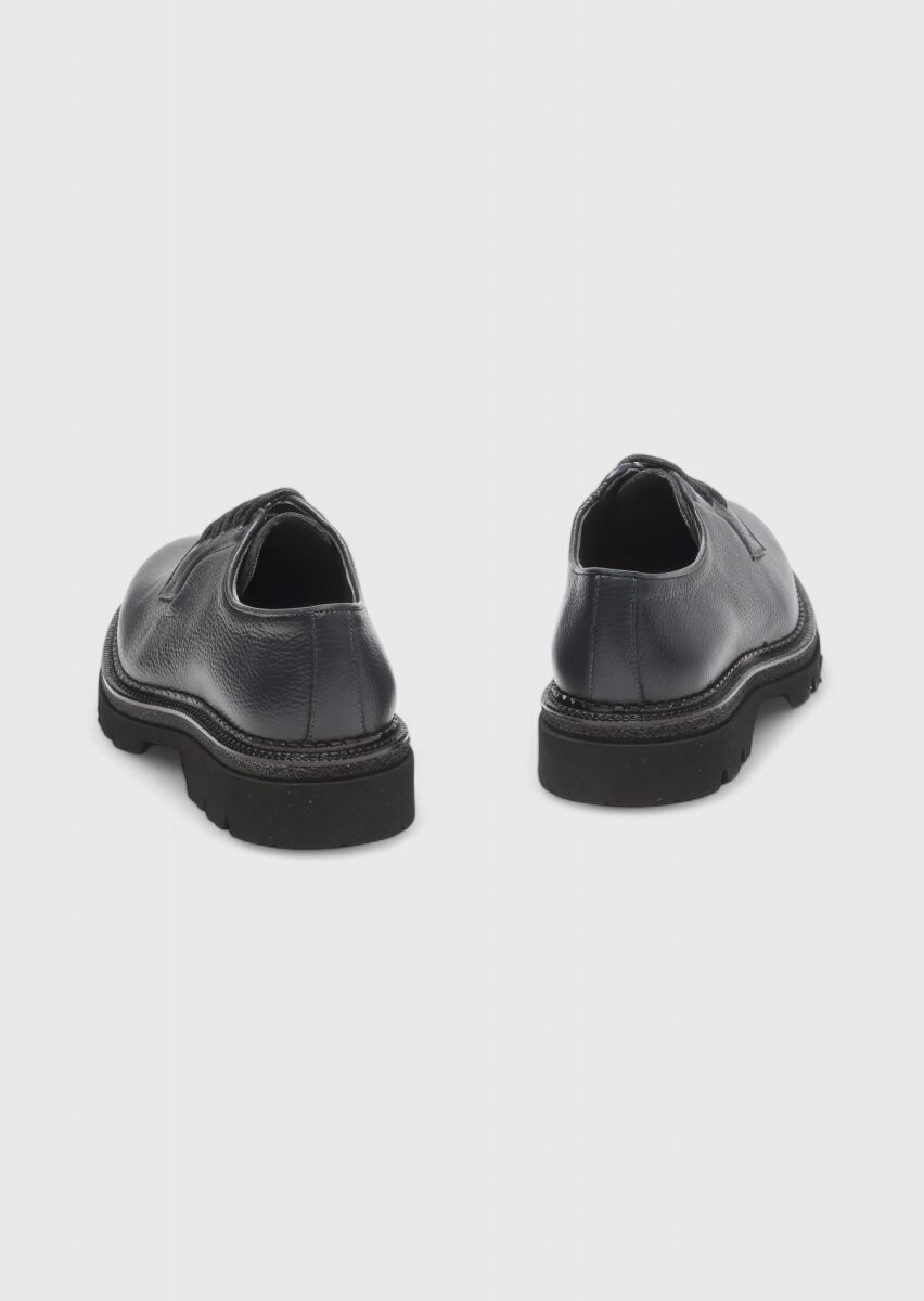 Hard Coal Leather Casual Shoes - 5