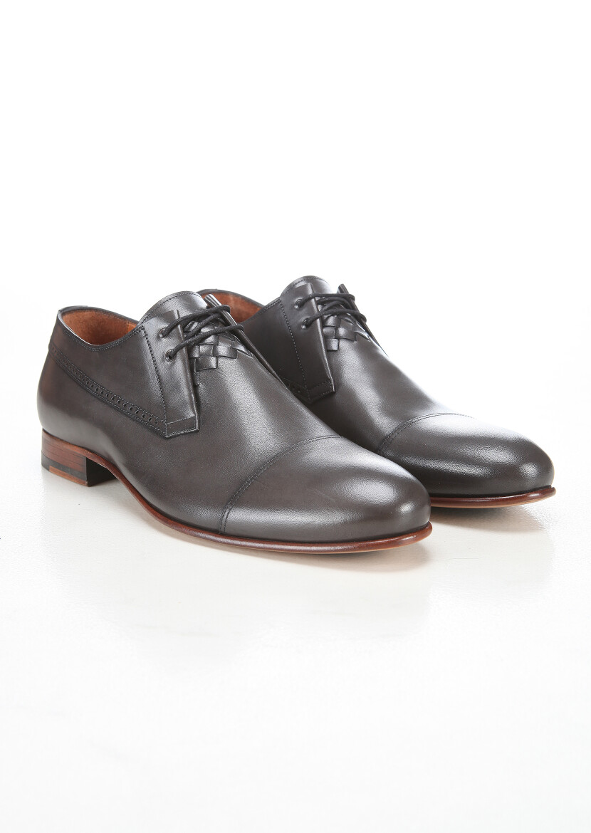 Hard Coal Leather Classical Shoes - 2