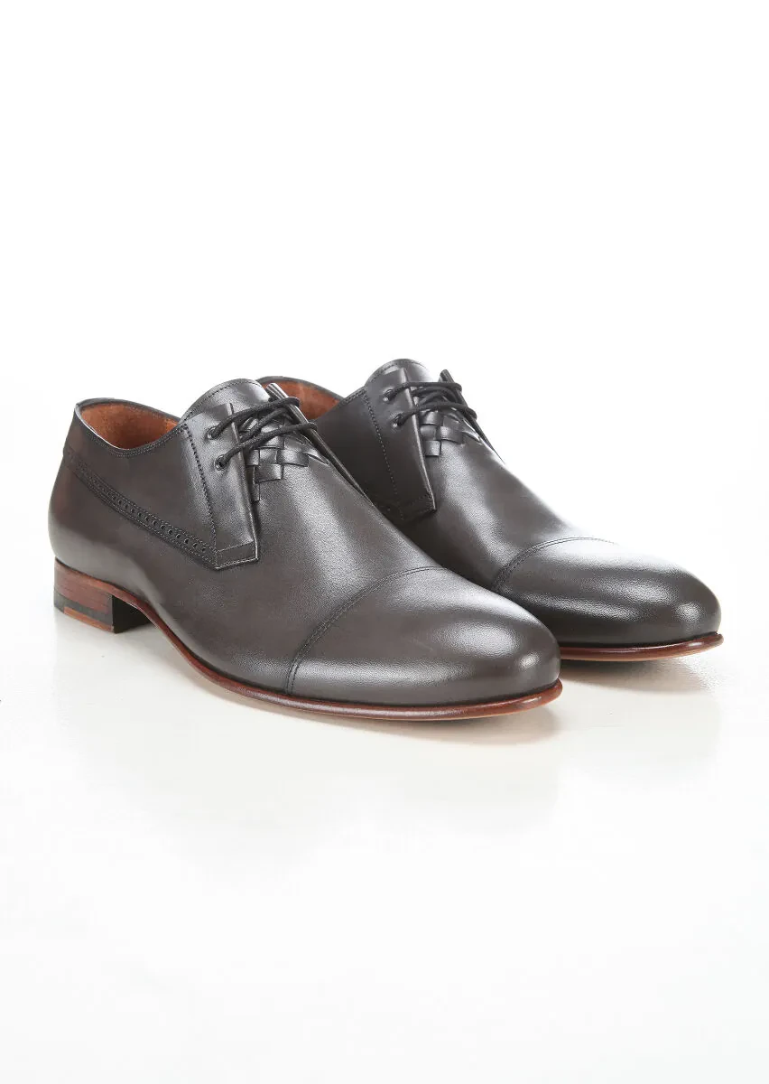 Hard Coal Leather Classical Shoes - 2