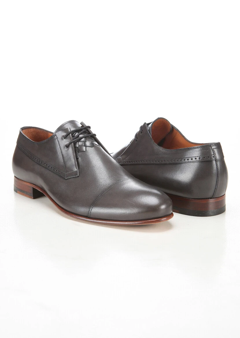 Hard Coal Leather Classical Shoes - 4