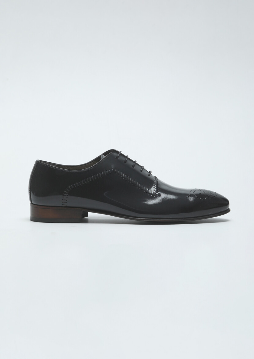 Hard Coal Leather Classical Shoes - 1