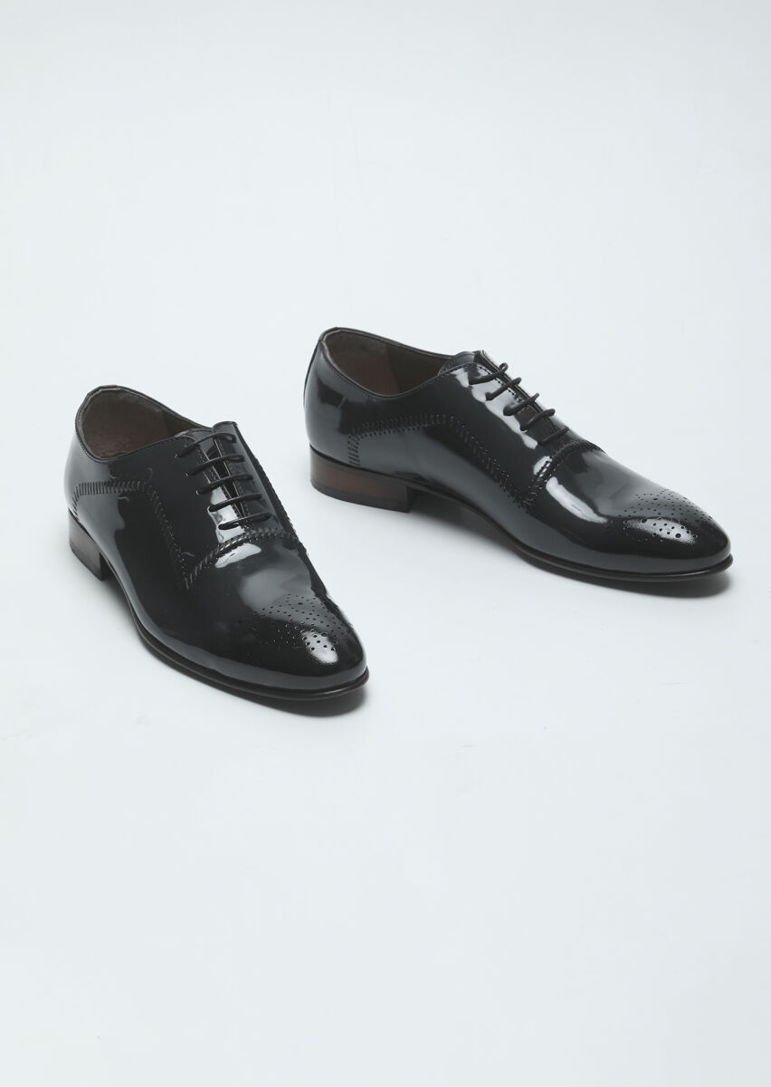 Hard Coal Leather Classical Shoes - 3