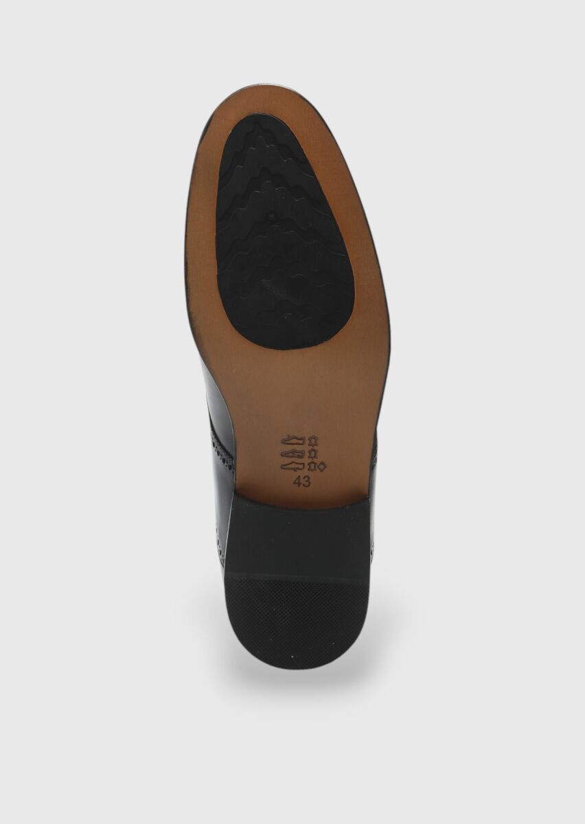 Hard Coal Leather Classical Shoes - 4