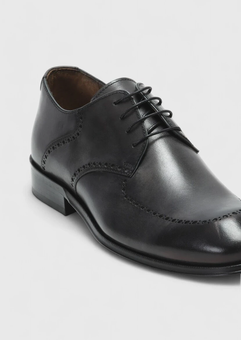 Hard Coal Leather Classical Shoes - 2