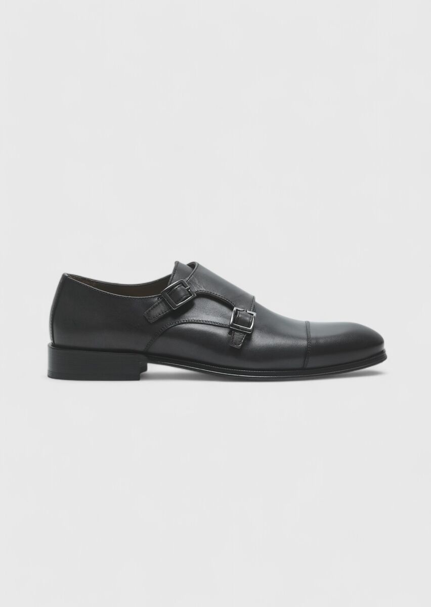 Hard Coal Leather Classical Shoes - 1