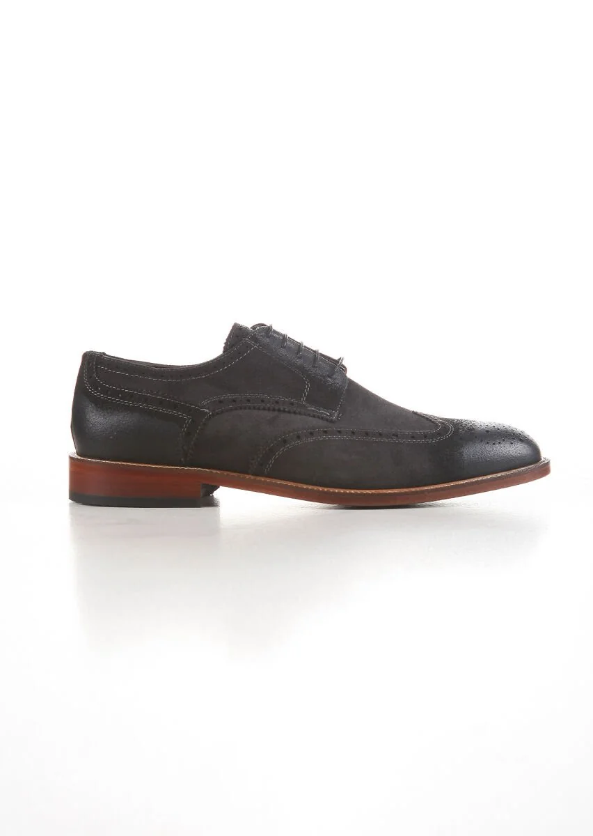 Hard Coal Leather Shoes - 1