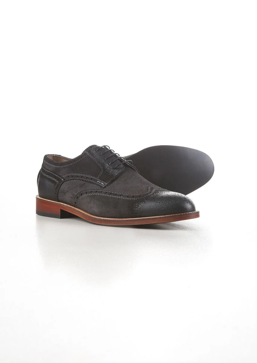 Hard Coal Leather Shoes - 4