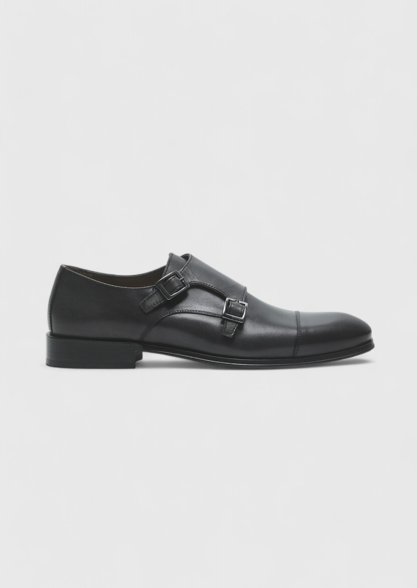 Hard Coal Leather Shoes - 1