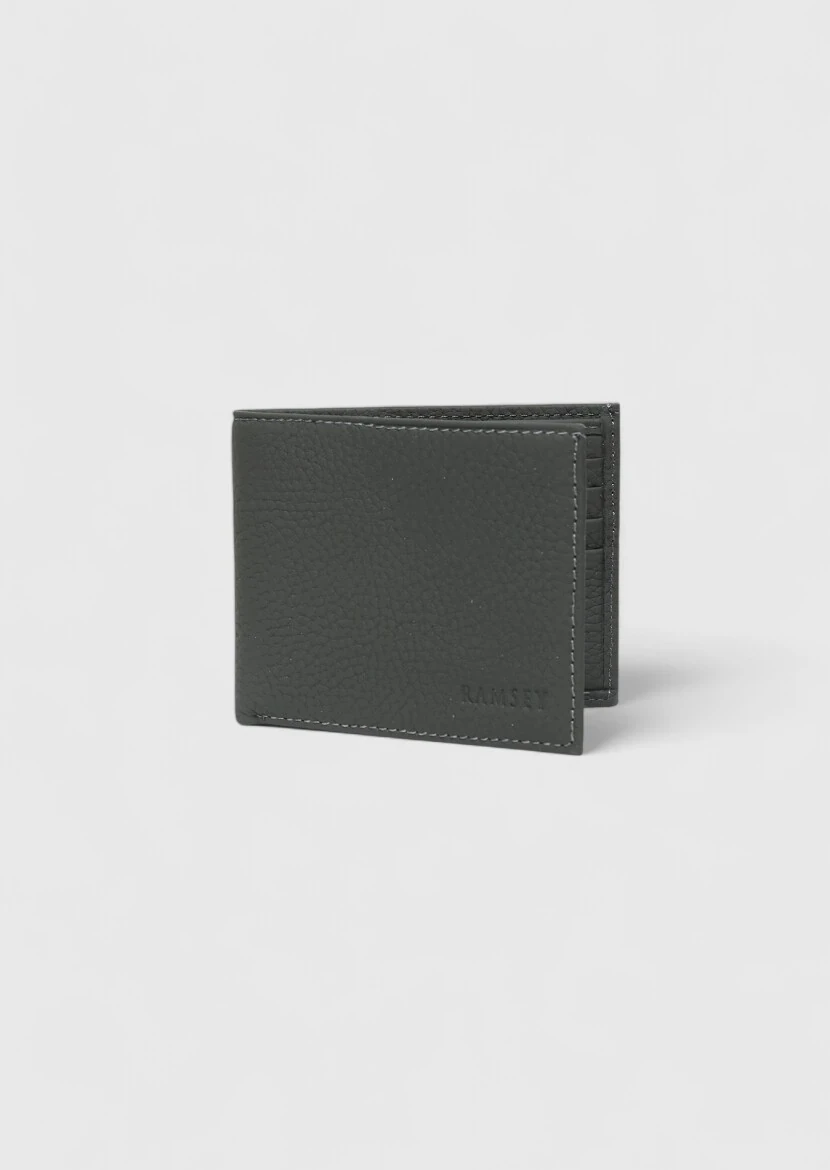 Hard Coal Leather Wallet - 1