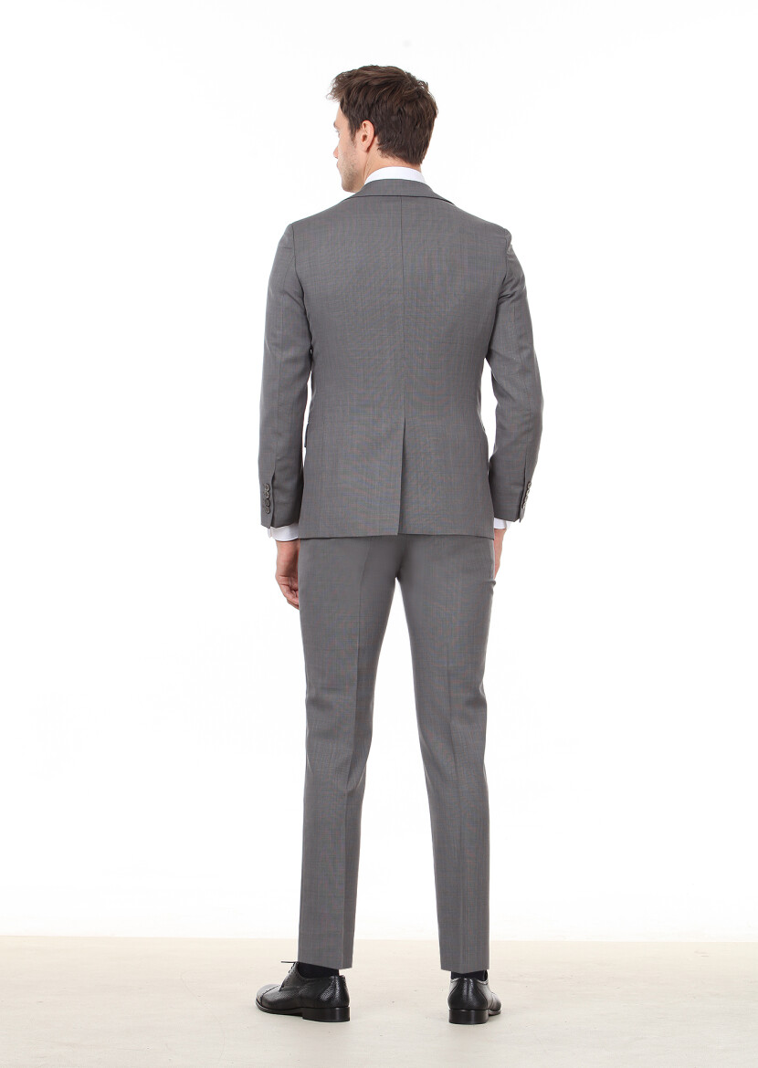 Hard Coal Micro Modern Fit 100% Wool Suit - 4