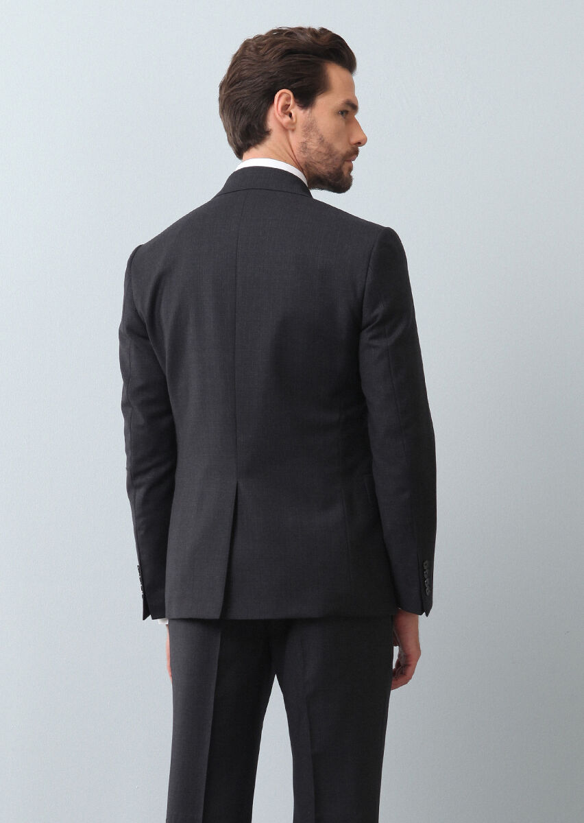 Hard Coal Micro Zeroweight Slim Fit 100% Wool Suit - 5
