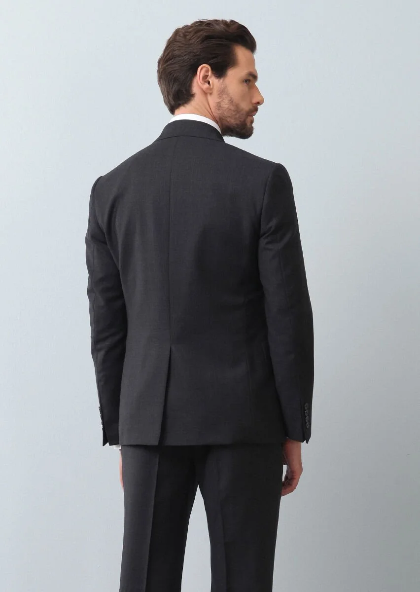 Hard Coal Micro Zeroweight Slim Fit 100% Wool Suit - 5