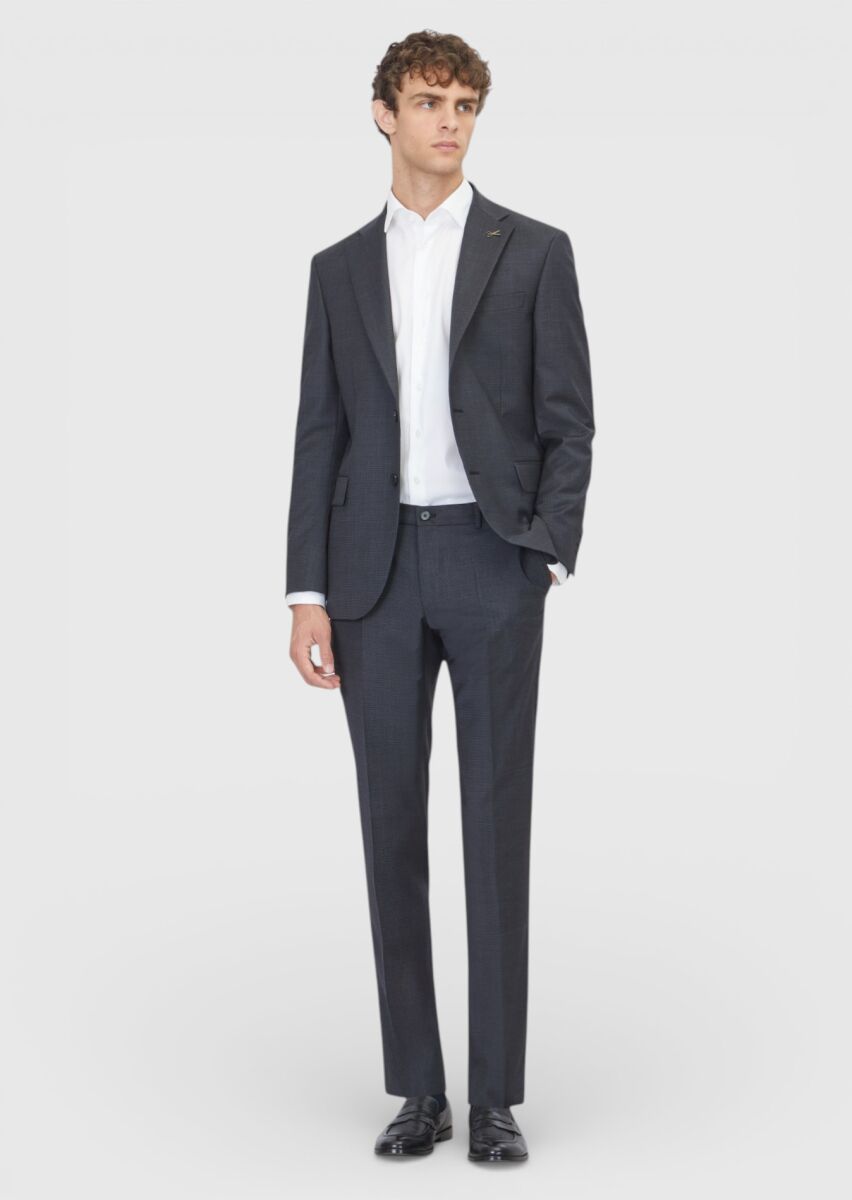 Hard Coal Modern Fit Wool Blended Suit - 2