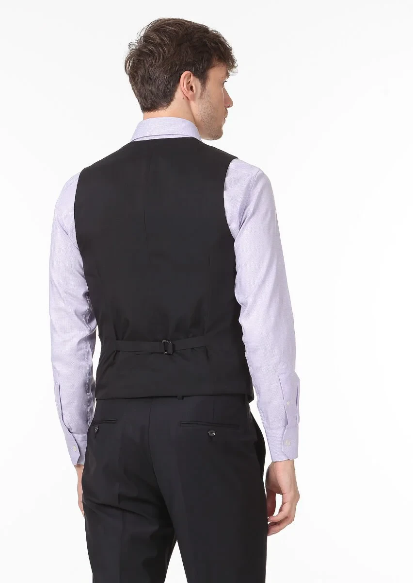 Hard Coal Patterned Casual Waistcoat - 4