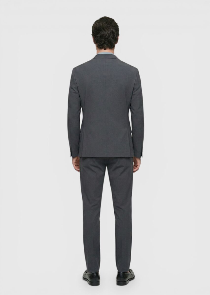Hard Coal Plain Comfort Fit Suit - 5