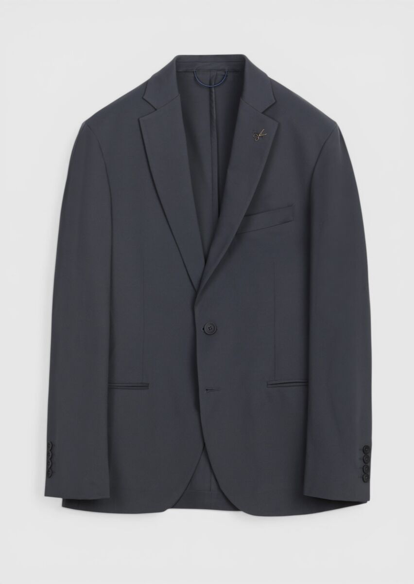 Hard Coal Plain Comfort Fit Suit - 6