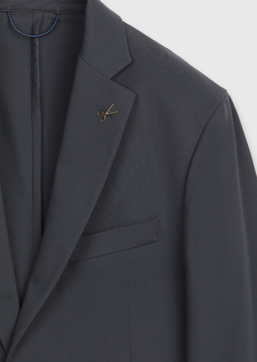 Hard Coal Plain Comfort Fit Suit - 8