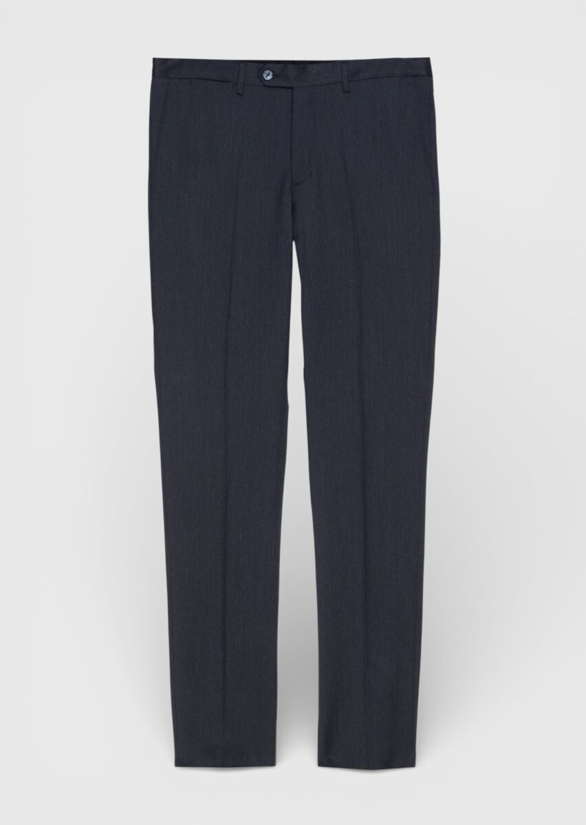 Hard Coal Plain Modern Fit 100% Wool Suit - 2