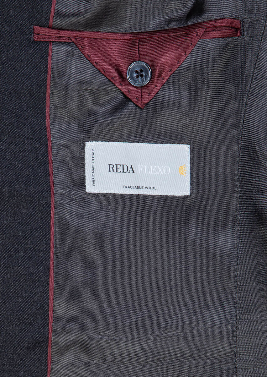 Hard Coal Plain Modern Fit 100% Wool Suit - 8