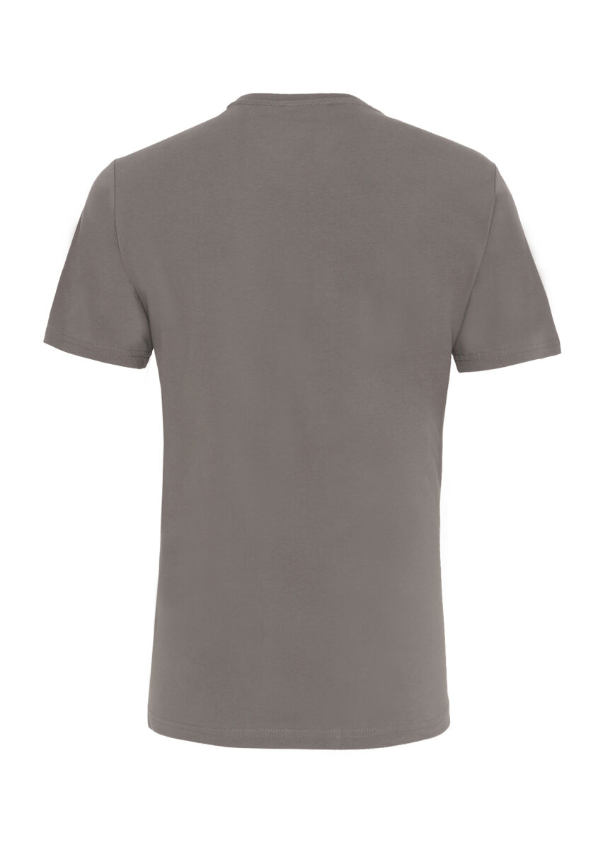Hard Coal Printed Crew Neck 100% Cotton T-Shirt - 3