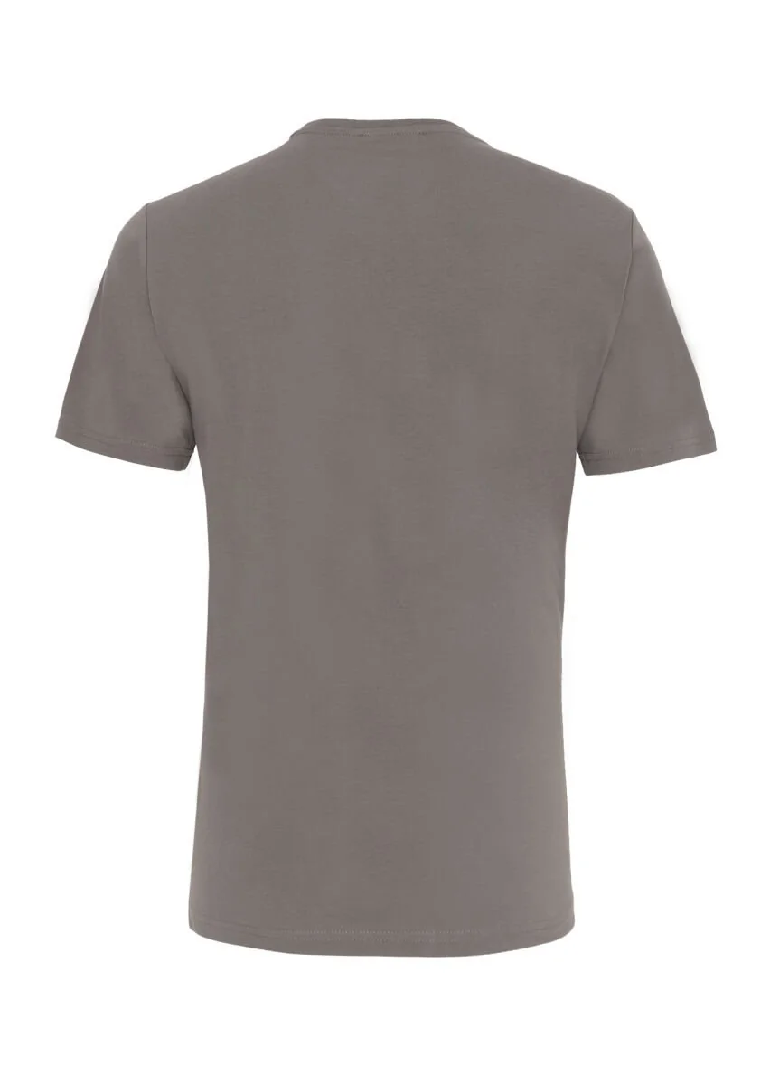 Hard Coal Printed Crew Neck 100% Cotton T-Shirt - 3