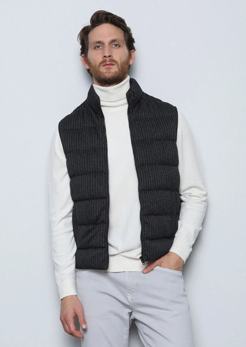 Hard Coal Puffer Knitting Puffer Vest - 3