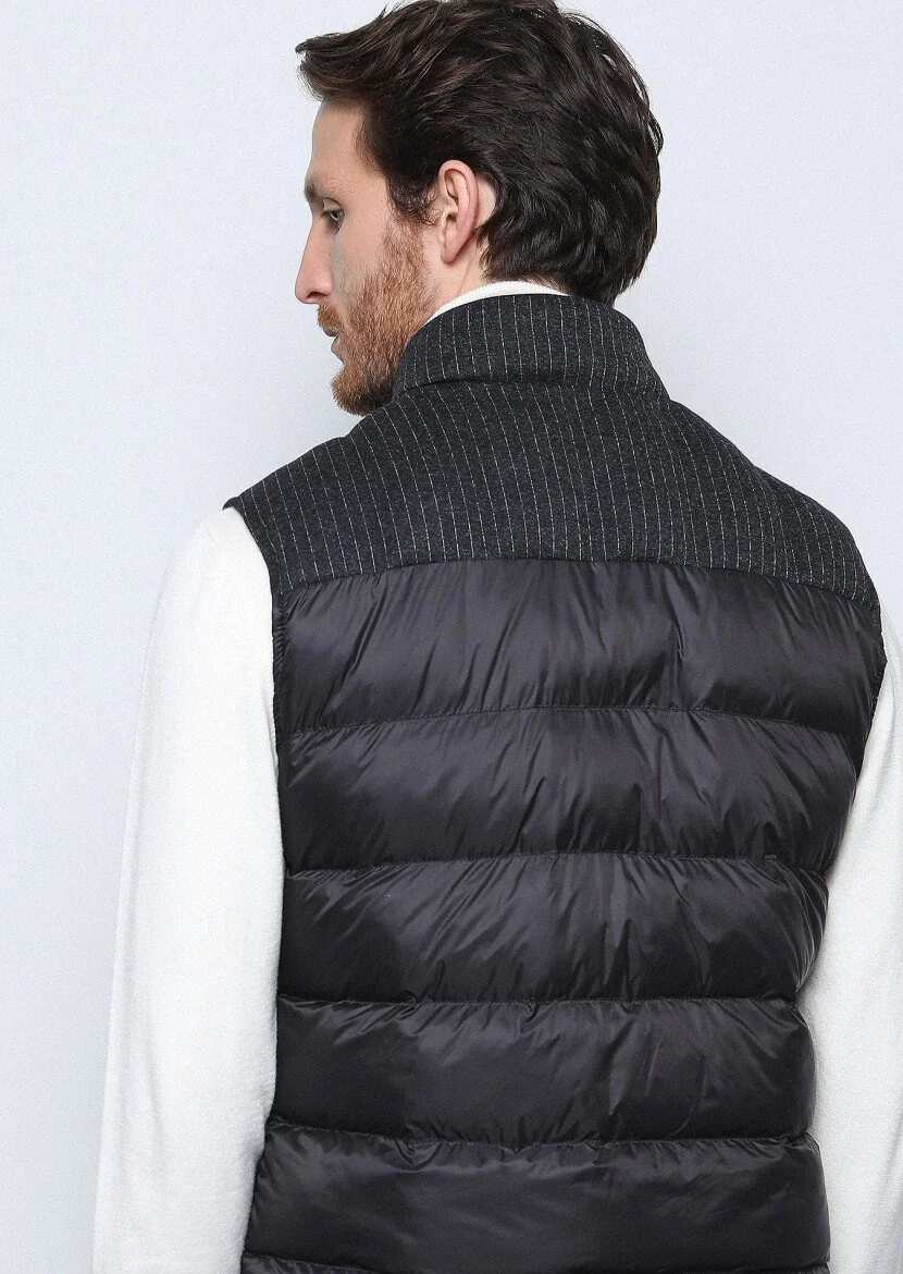 Hard Coal Puffer Knitting Puffer Vest - 5