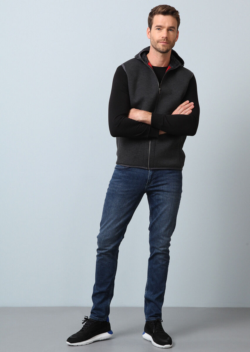 Hard Coal Regular Fit Casual Knitting Puffer Vest - 4