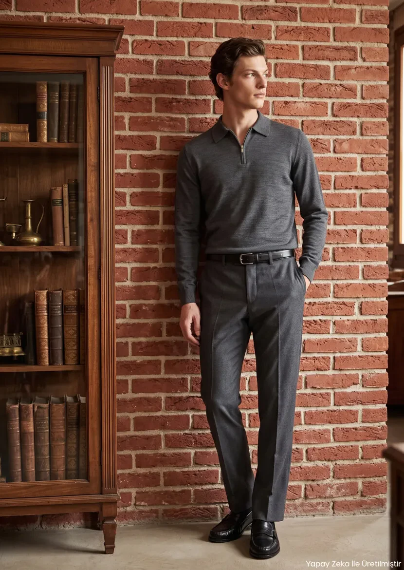 Hard Coal Regular Fit Classical 100% Wool Trousers - RAMSEY
