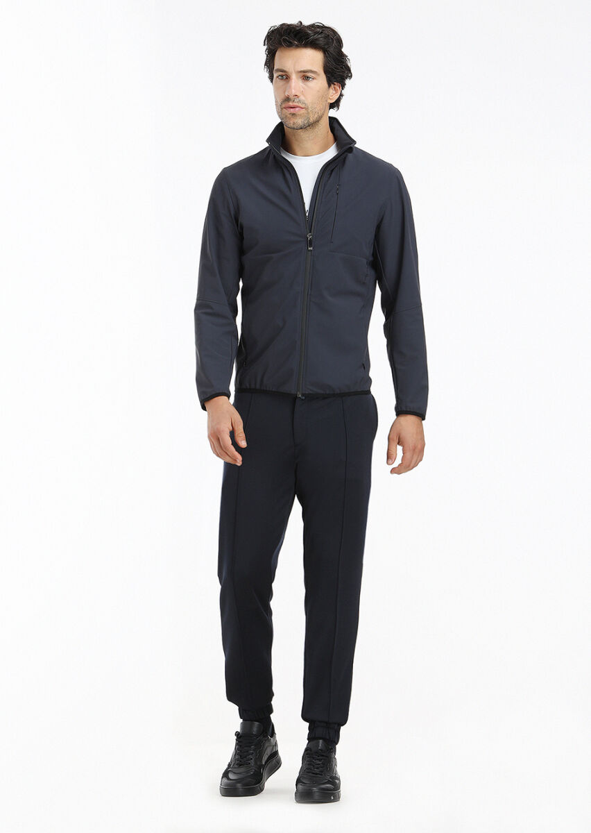Hard Coal Regular Fit Hidden Hood Casual Weaving Coat - 1
