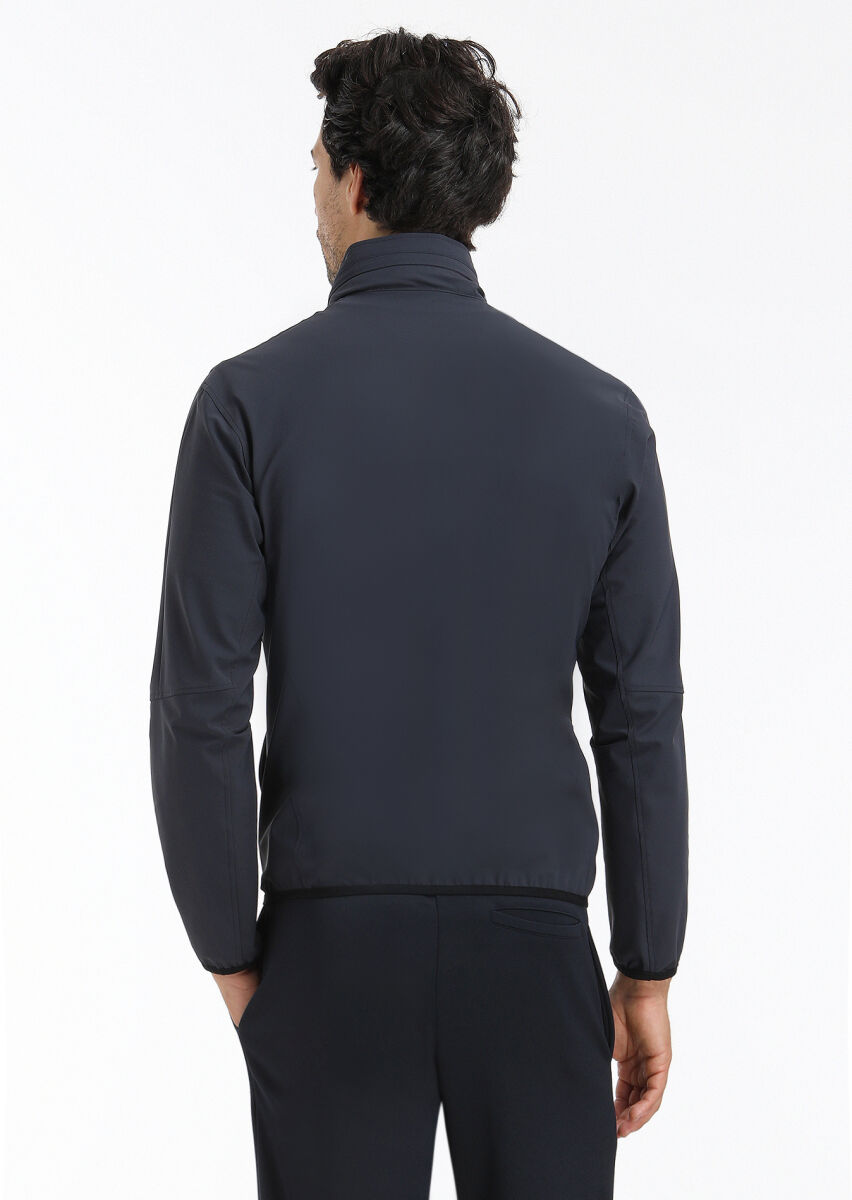 Hard Coal Regular Fit Hidden Hood Casual Weaving Coat - 6