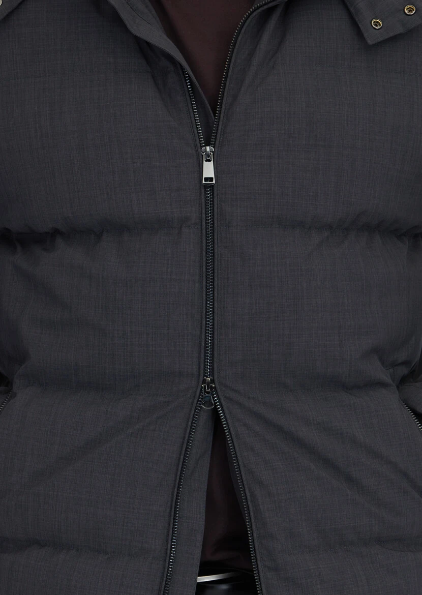 Hard Coal Regular Fit Hooded Casual Weaving Coat - 6