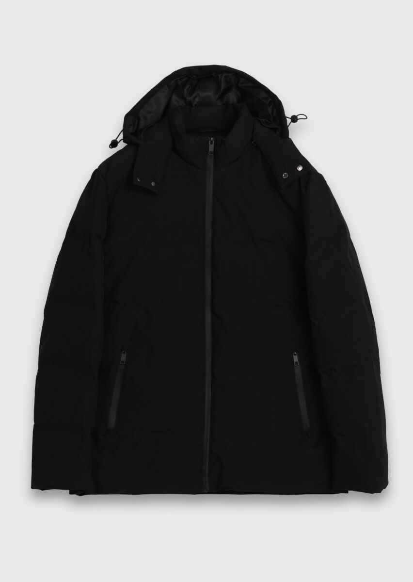 Hard Coal Regular Fit Hooded Casual Weaving Coat - 6