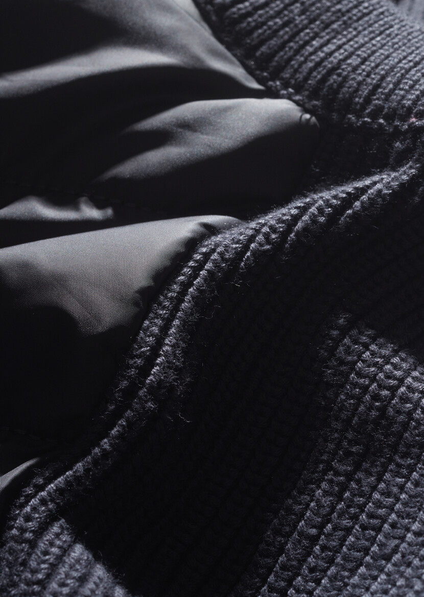 Hard Coal Regular Fit Mock-Turtleneck Casual Knitting Knit Vest - 5