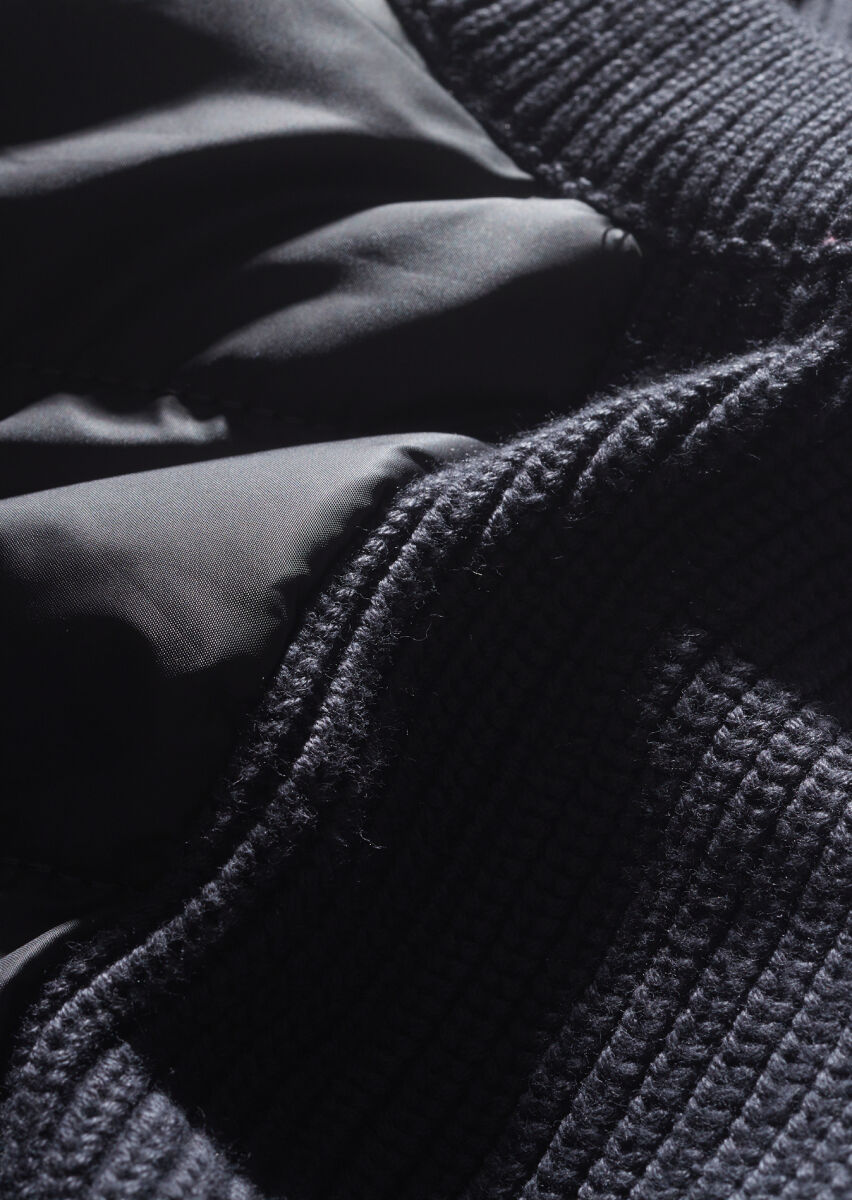 Hard Coal Regular Fit Mock-Turtleneck Casual Knitting Knit Vest - 5