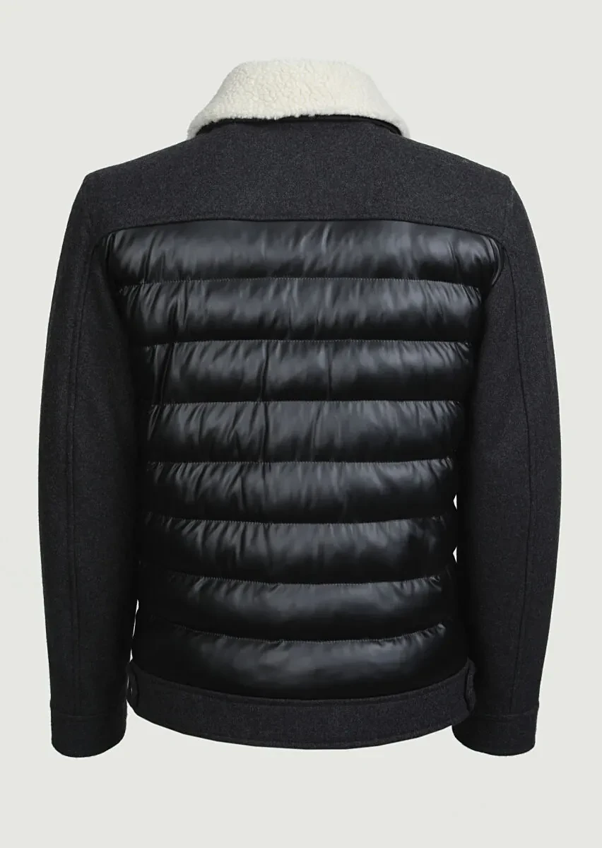 Hard Coal Regular Fit Shirt Collar Casual Weaving Coat - 7