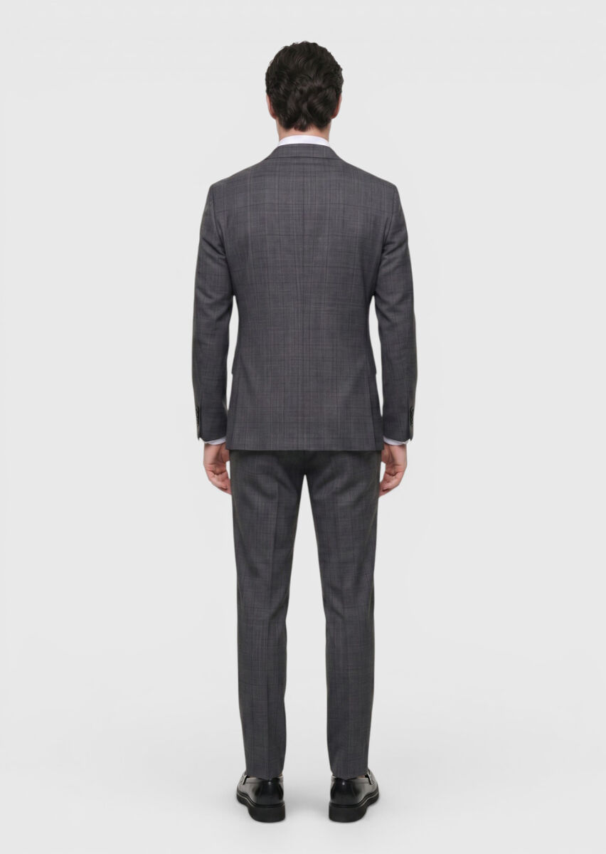 Hard Coal Regular Fit Silk Blended Suit - 5