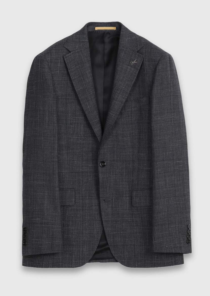 Hard Coal Regular Fit Silk Blended Suit - 6