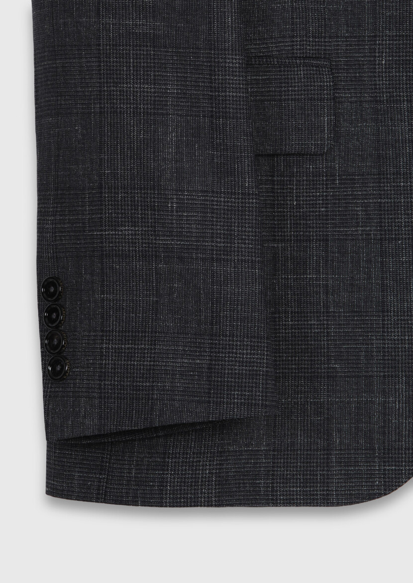 Hard Coal Regular Fit Silk Blended Suit - 9