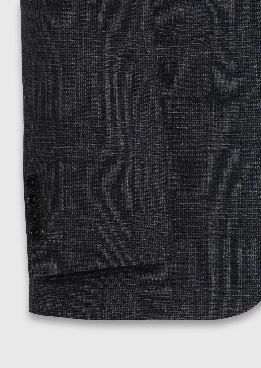 Hard Coal Regular Fit Silk Blended Suit - 9