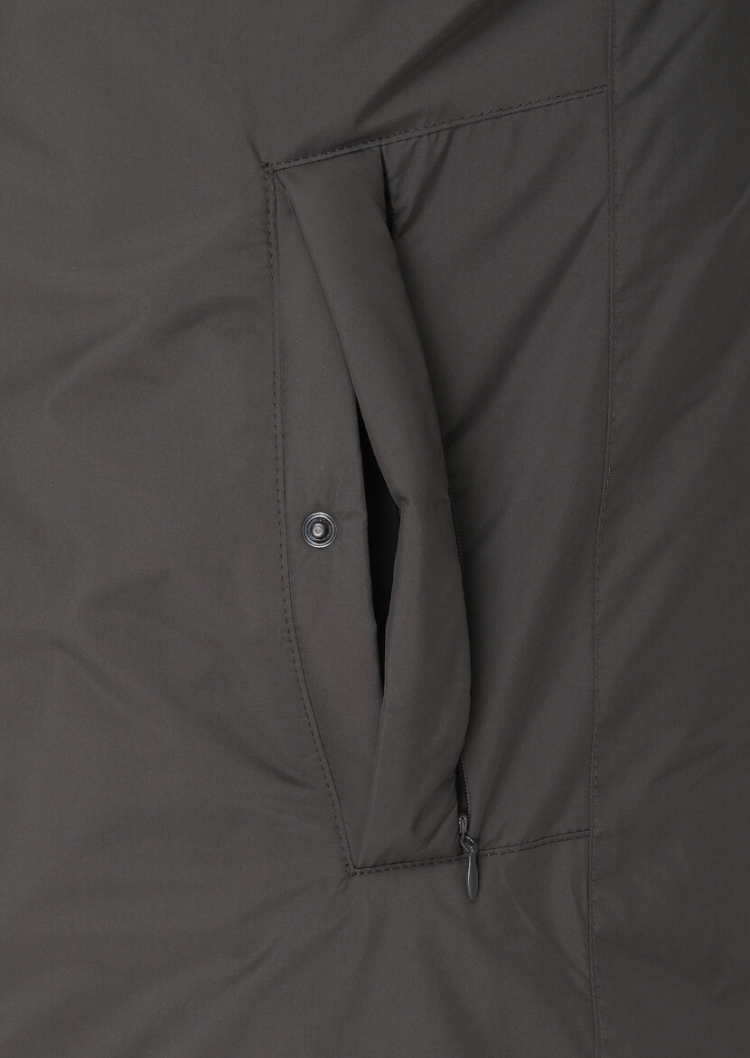Hard Coal Regular Fit Turtleneck Casual Weaving Coat - 4