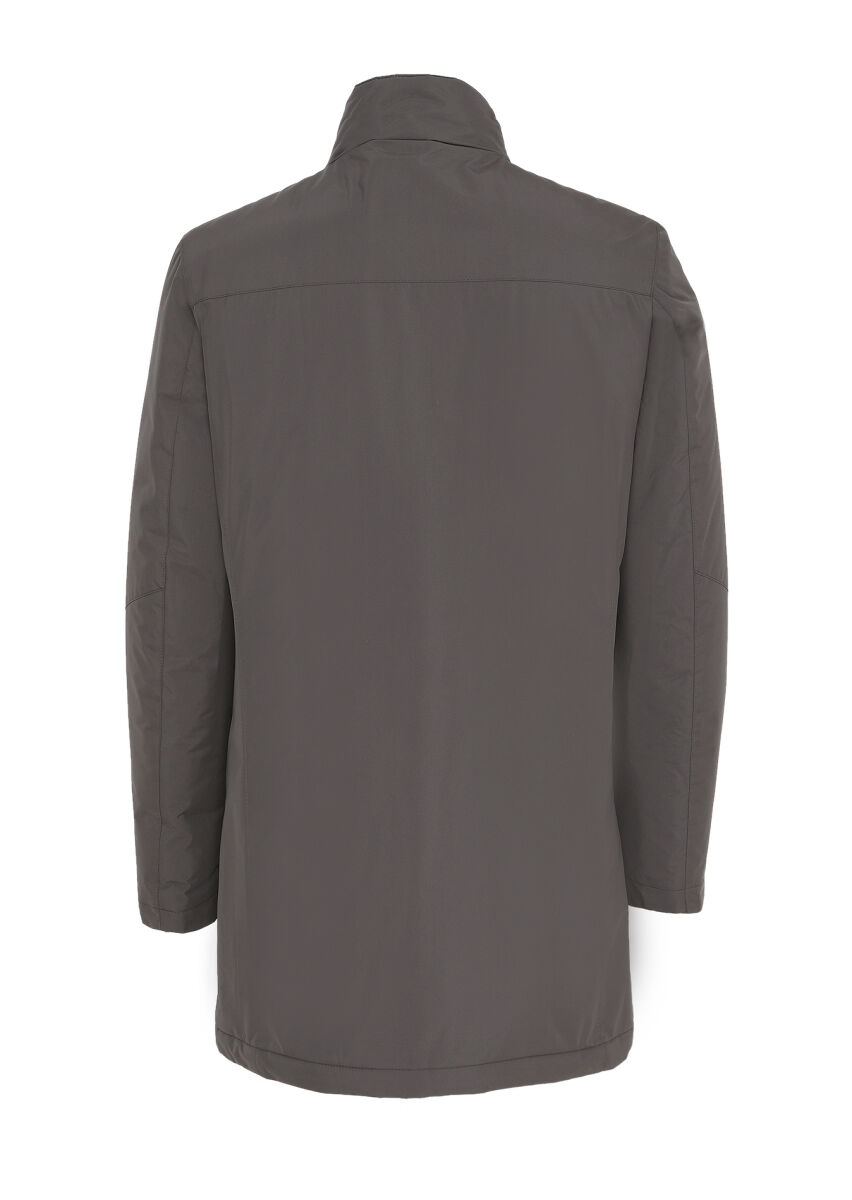 Hard Coal Regular Fit Turtleneck Casual Weaving Coat - 7