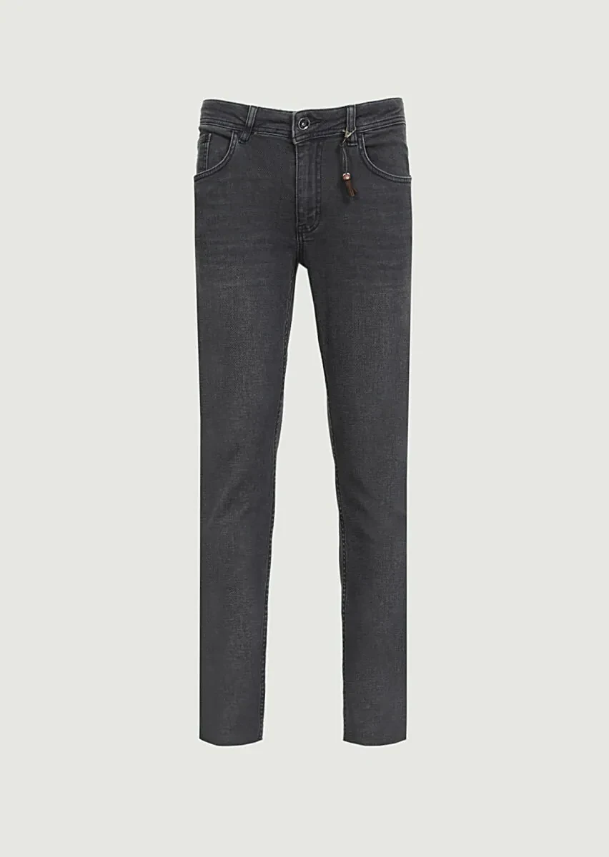 Hard Coal Slim Fit Denim Cotton Blended Trousers - 6