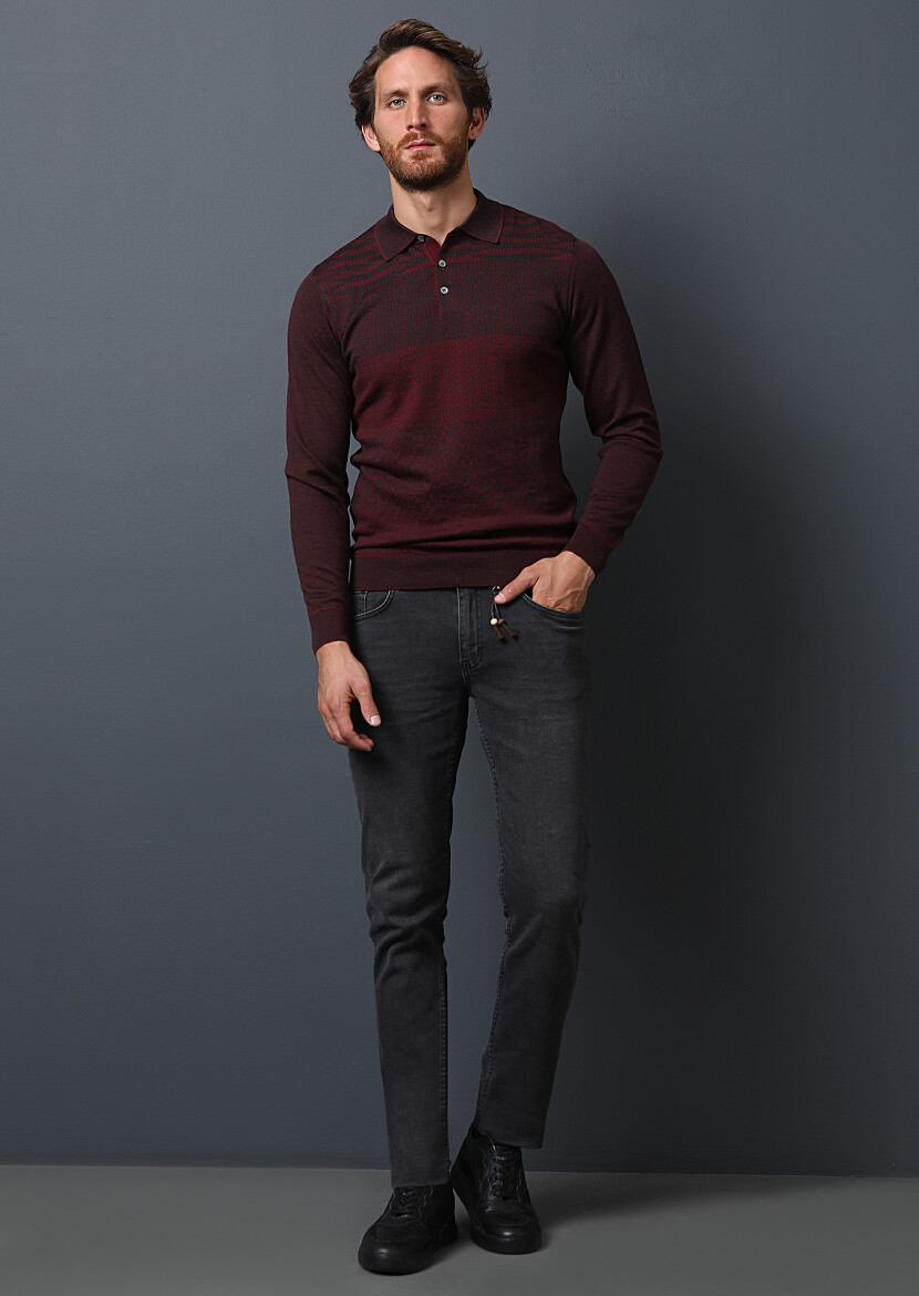 Hard Coal Slim Fit Denim Cotton Blended Trousers - 1