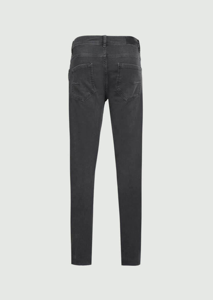 Hard Coal Slim Fit Denim Cotton Blended Trousers - 7