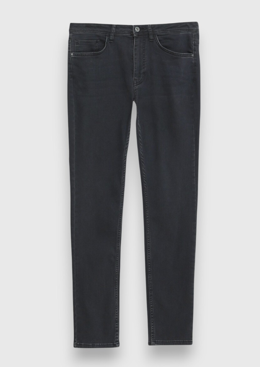 Hard Coal Slim Fit Denim Cotton Blended Trousers - 6